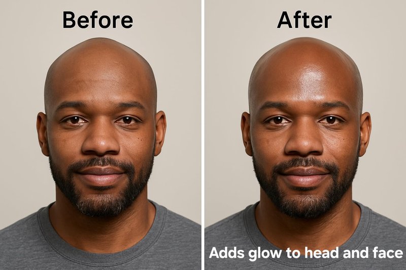 Bald Head Balm Moistuirzer. All Natural Scalp Treatment Soothes, Shines, and Protects. Journeyman Scent. Premium Organic Ingredients.