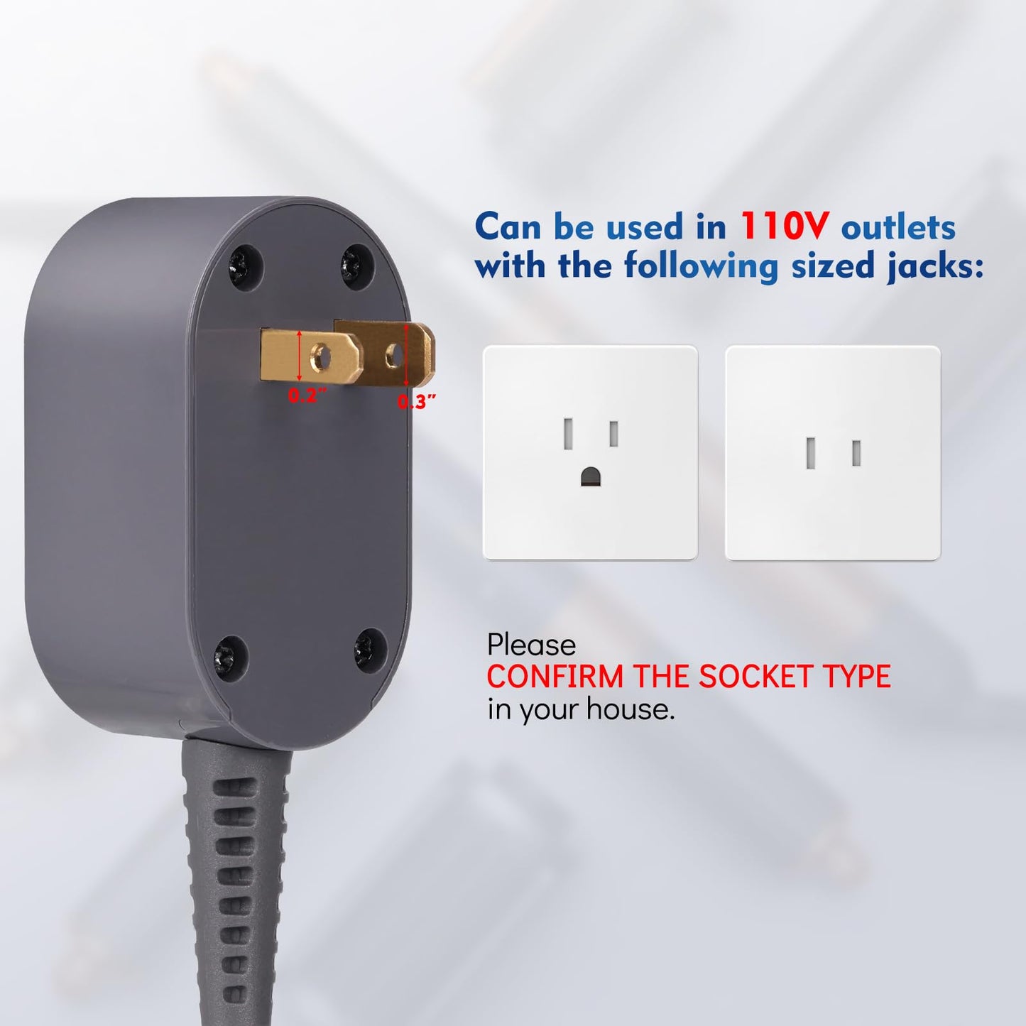 Hair Styler Power Charger Cable Replacement Compatible with Dyson Airwrap Styler Power Cord Cable Adapter Plug Accessories, 110V Curler Power Cord Cable Line Set, Hair Styler Power Cord Charger Cable