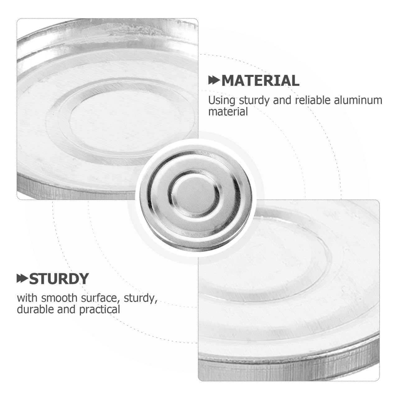 Aluminum Eyeshadow Pans - 3Pcs Round Metal Makeup Tins for Blush & Powder | 38mm DIY Cosmetic Storage