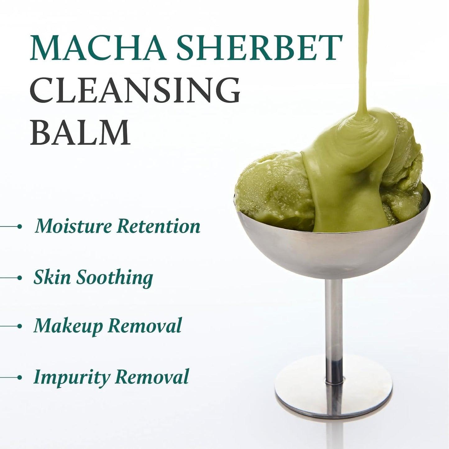 YADAH Green Tea Matcha Cleansing Balm - Gentle Makeup Remover for Sensitive Skin | Hydrating & Vegan (3.38 fl oz)