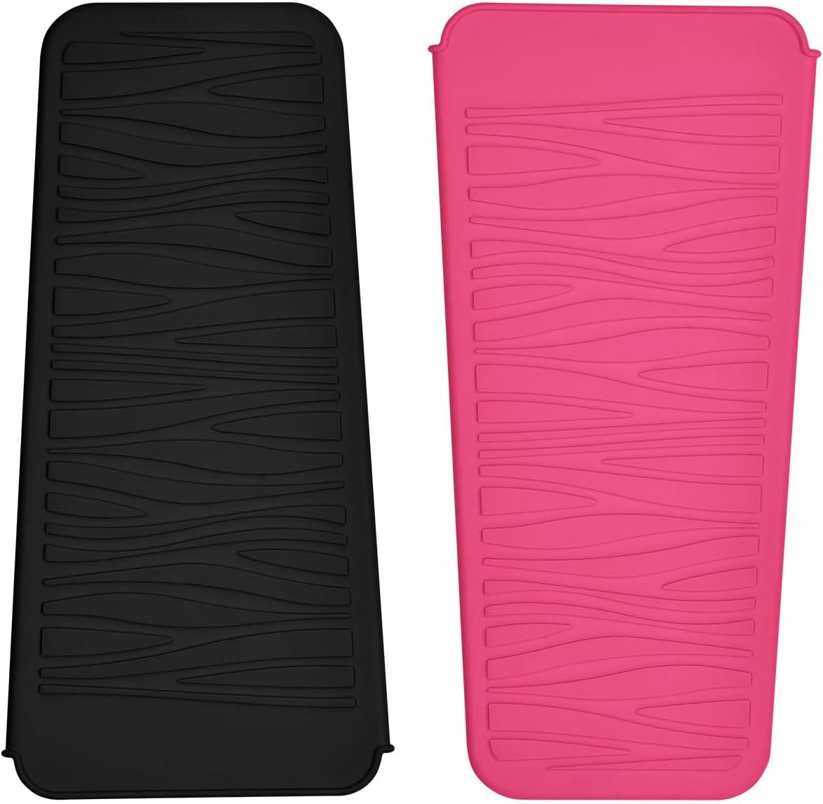 Silicone Heat Resistant Mat for Hair Styling Tools - Grey Flat Pouch | 11 x 5.3 Inches, 480°F