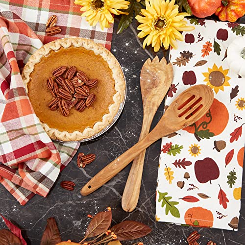 DII Pumpkin Spice Fall Dish Towel Set - 2 Cotton Towels, 18x28