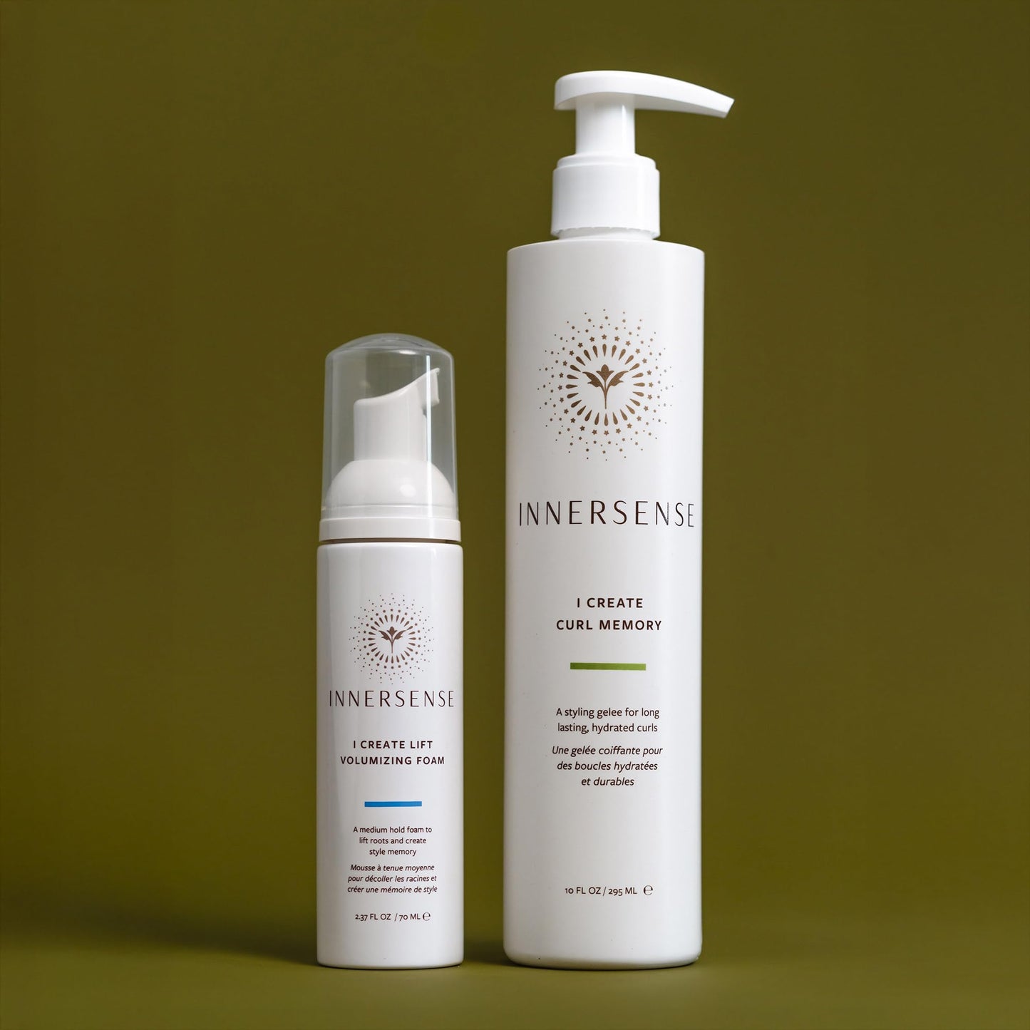 INNERSENSE - Curl Enhance Duo | I Create Curl Memory (10 oz) + I Create Lift (2.67 oz) | Shape, Define, Enhance | For Women & Men, Non-Toxic, Cruelty-Free, Clean Haircare