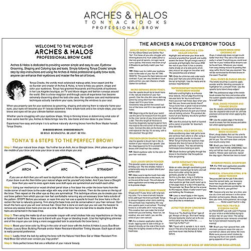 Arches & Halos Two Pack Tri-Fold Travel Eyebrow Razor for Women - Rust-Proof & Precise Shaping