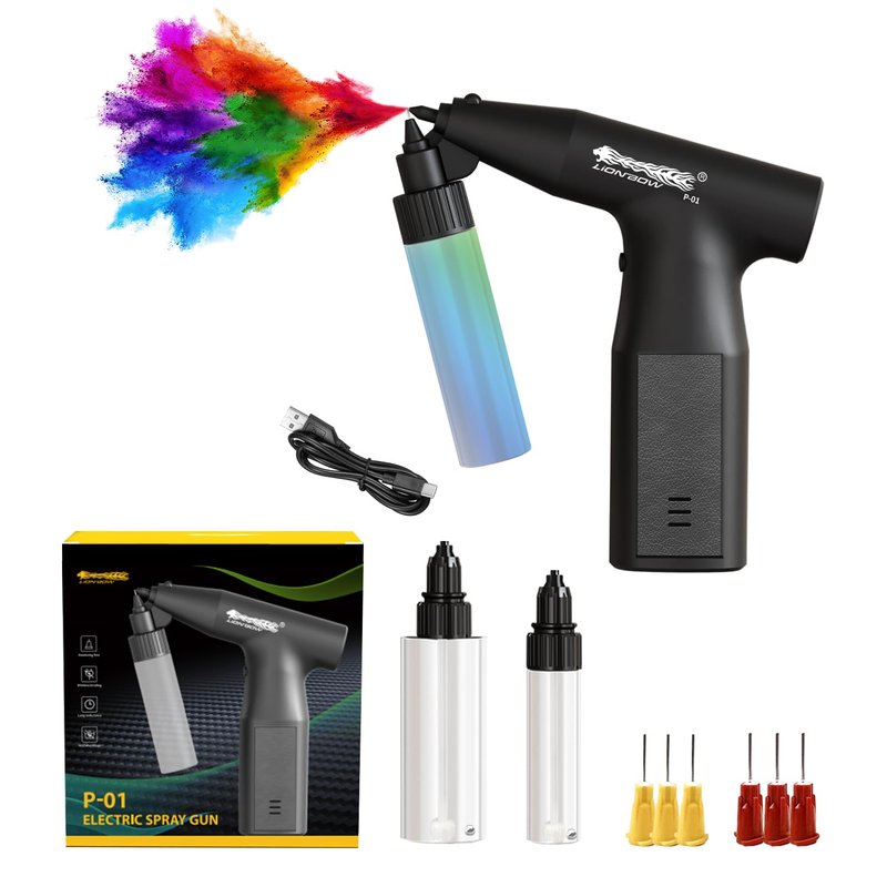 Lionbow Electric Paint Sprayer Gun for Cars, Handheld Electric Paint Spray Gun, Cordless Spray Paint Gun for Painting Cars, Spray Paint Gun for Car and DIY(3 Gear)