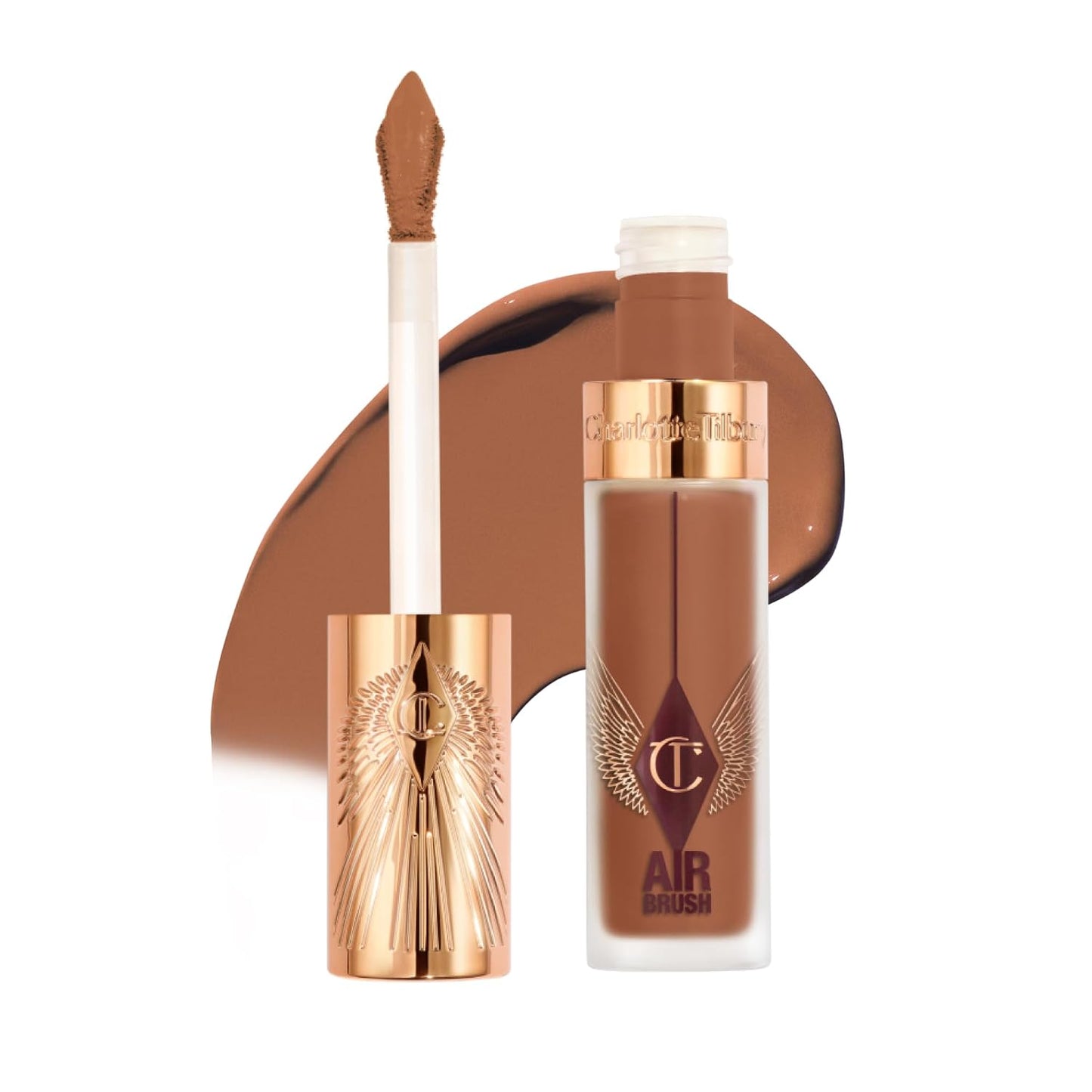 Charlotte Tilbury AIRbrush Flawless Blur Concealer - Longwear, Hydrating, Full Coverage for Dark Circles & Blemishes | Natural Matte Finish