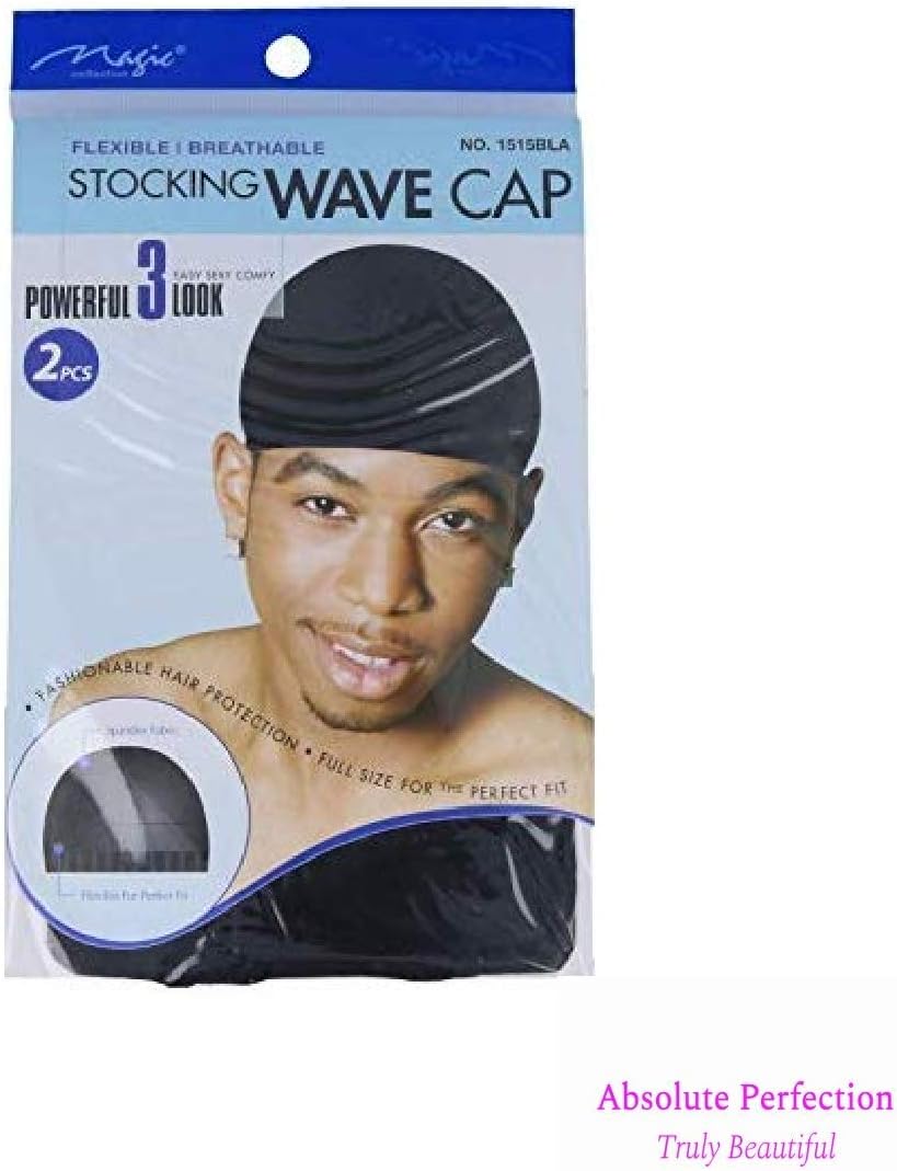 Stocking Wave Cap - Pack of 2 | Comfortable & Stylish Hair Accessories