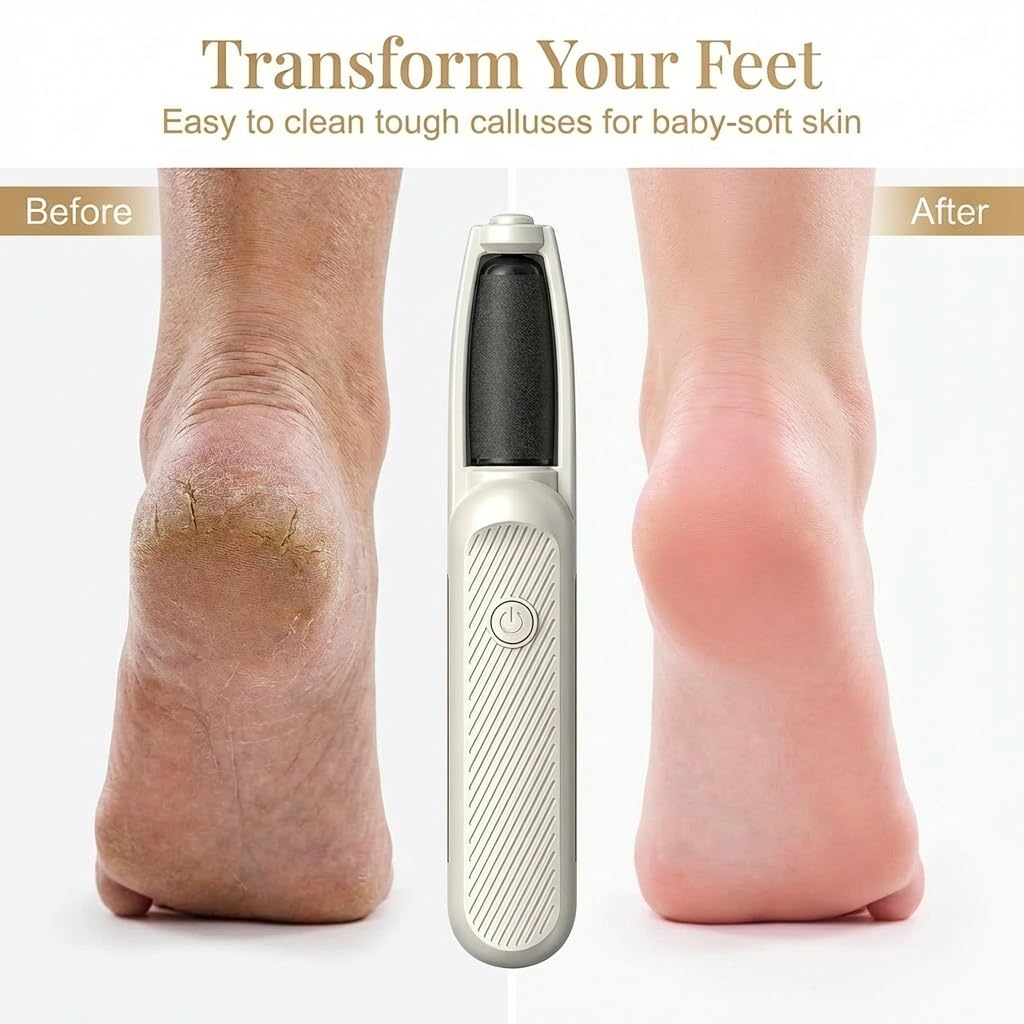 3 Pro Callus Remover, Electric Foot File Hard Skin Remover, Rechargeable Portable Electronic Foot File Pedicure Tools, Electric Callus Removers for Feet & Hands, Smooth Pedicure (Top Subsidy)