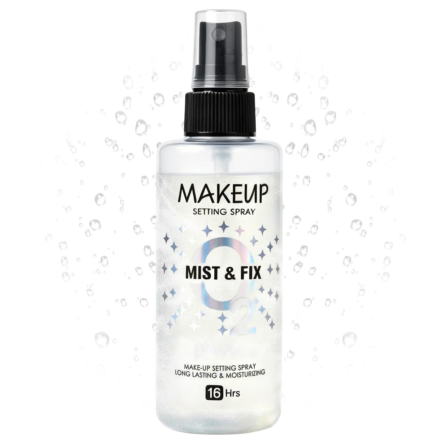 Setting Spray for Makeup, 16 Hr Long Lasting Fixing Spray Waterproof Transfer Resistant, Lightweight Hydrating Setting Mist with Shimmer Dewy Finish, Face Primer Make Up for All Skin Types, 3.72 Fl Oz