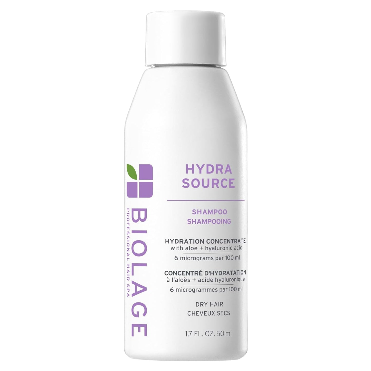 Biolage Hydra Source Shampoo - Moisturizing Aloe Vera & Hyaluronic Acid for Dry Hair | Vegan, Paraben-Free