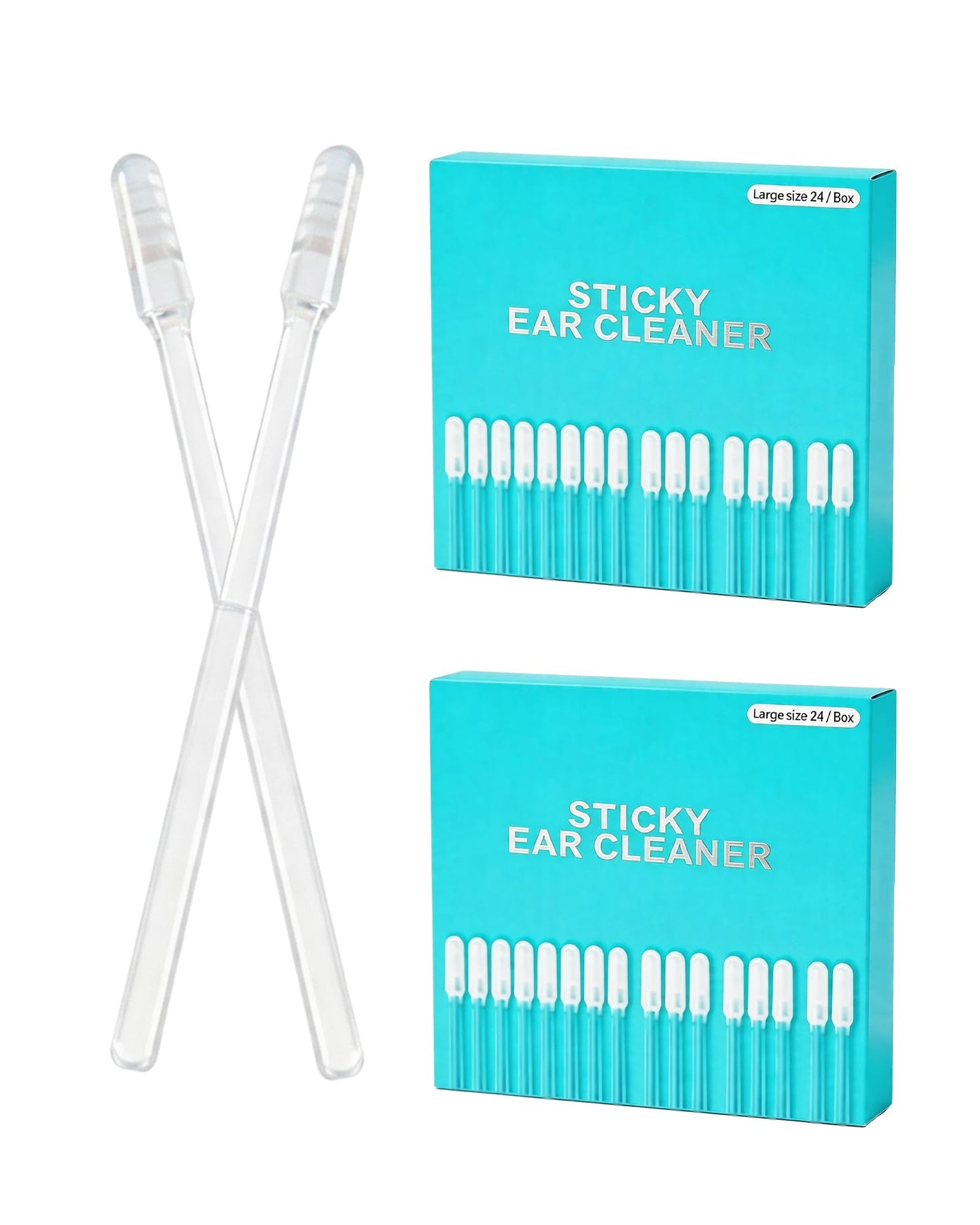 Earwax Removal Adhesive Swabs, 48 Count (2 Boxes)