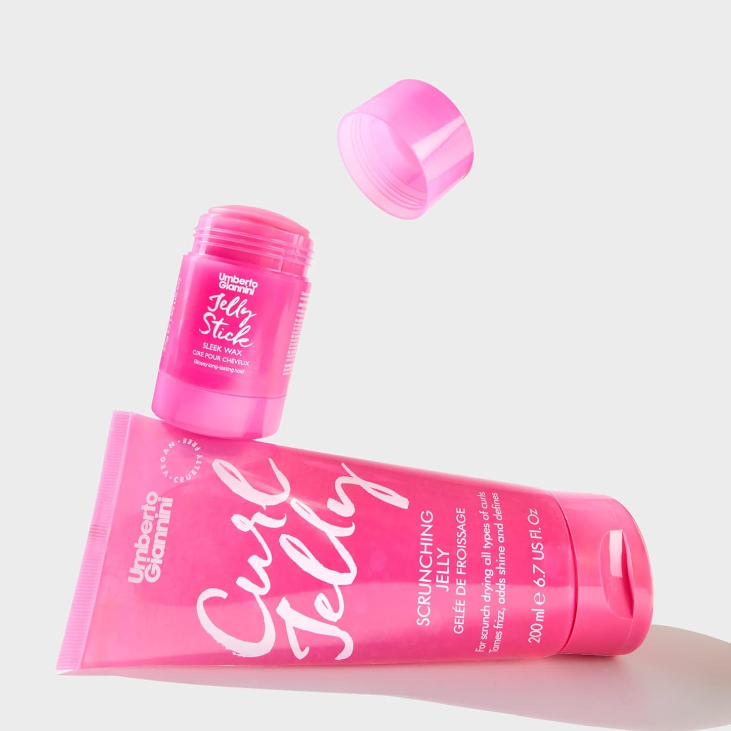 Umberto Giannini Banana Jelly Styling Gel - Strong Hold Curl & Slick Back Gel for Curly Hair | Anti-Frizz, Vegan, 200ml
