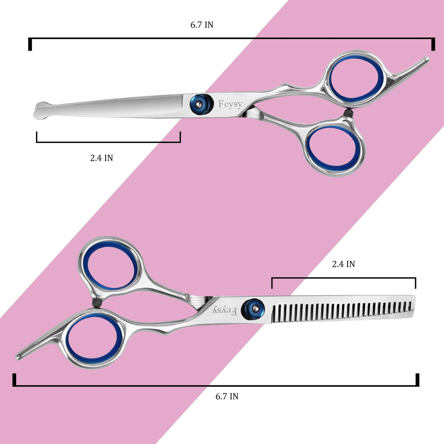 Kids Hair Cutting Kit, Complete Haircut Set for Children – Safety Round Tip Scissors, Thinning Shears, Razor Comb, Barber Cape, Neck Duster, Comb & Clips, Home Haircut Kit with Bag