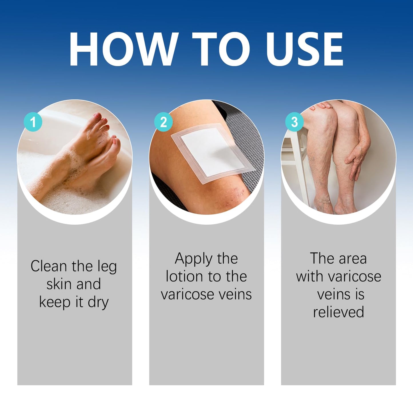 VeinTarget Microdarts Patch - Professional Varicose Veins Treatment for Legs | Natural Ingredients, 1 Pack