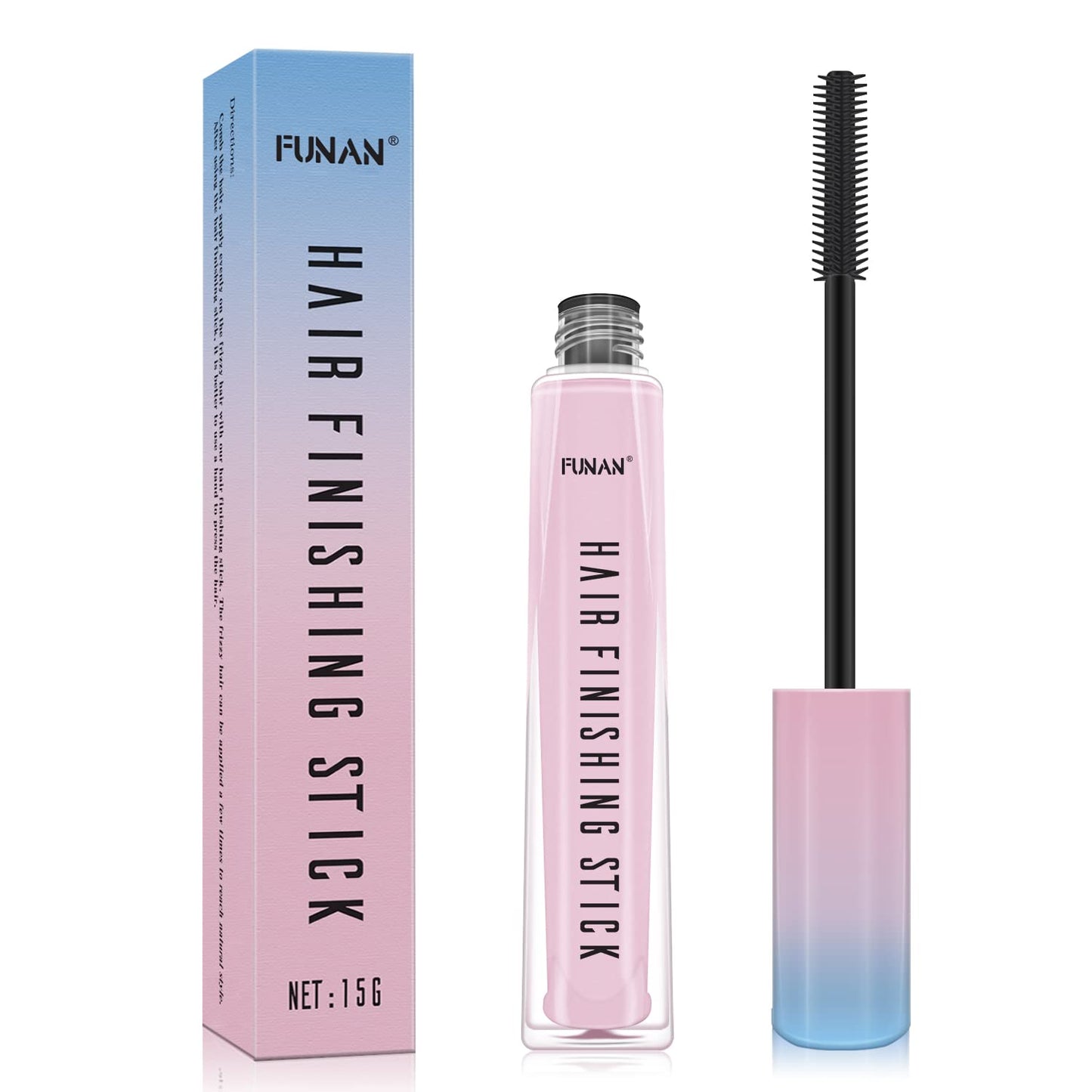 Hair Finishing Stick - Flyaway Tamer & Edge Control Wand for Women | Non-Greasy, Travel Size 2 Pack