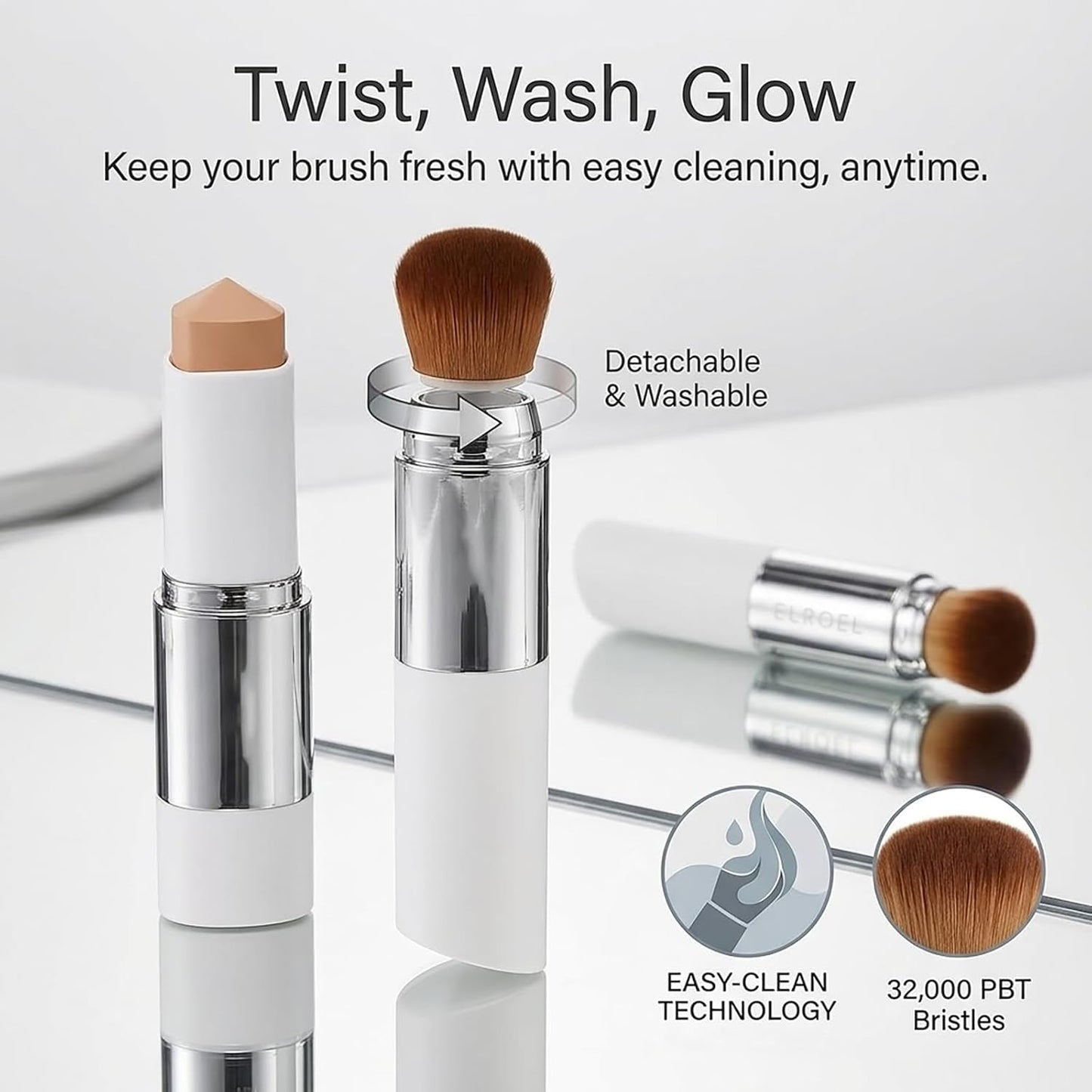 Color Changing Foundation Stick - Hydrating Balm to Cream Makeup | Adapts to Skin Tone, 202 Natural