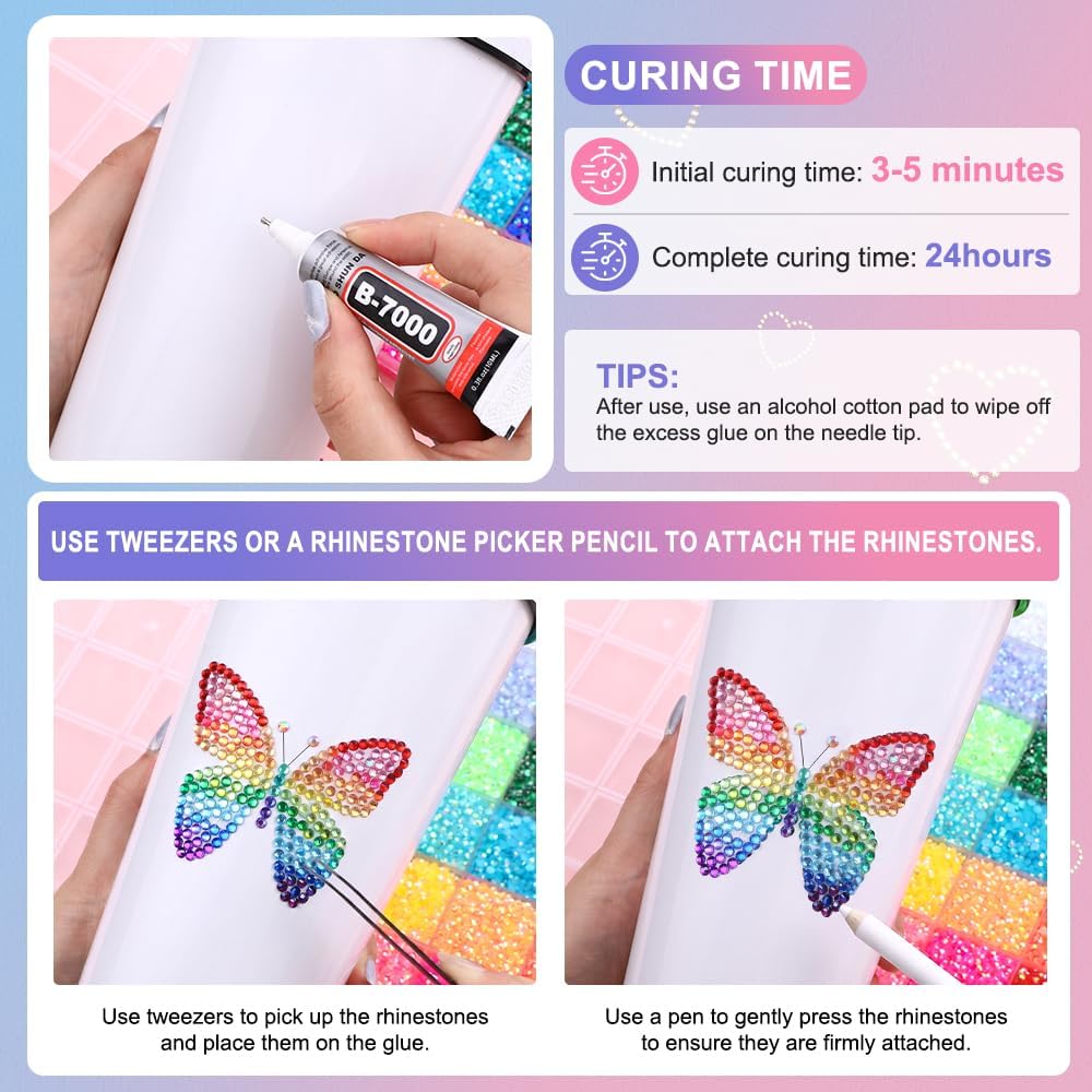 Resin Jelly Rhinestones - 48,000 Pcs Colorful 3mm Flatback Gems for Nails, Face Makeup & DIY Crafts