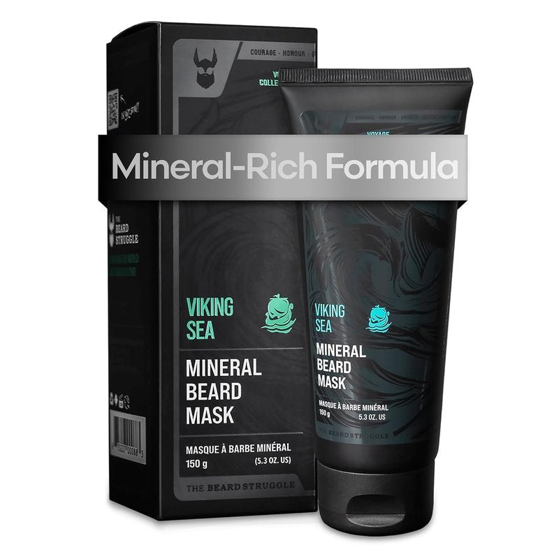 The Beard Struggle Viking Sea Mineral Beard Conditioner - 5.29 oz - Promotes Beard Health - Cleansing Beard Mask for Men