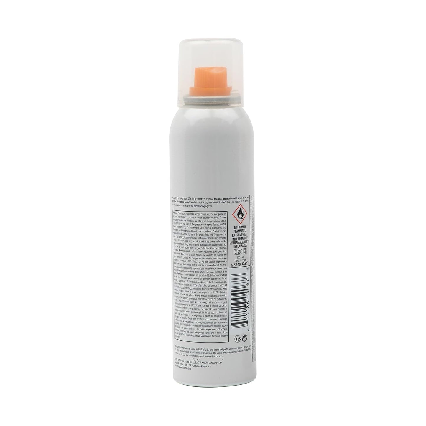 RUSK Thermal Shine Spray - Pure Argan Oil for Frizz Control & Shine | 4.4 oz Sleek Finish