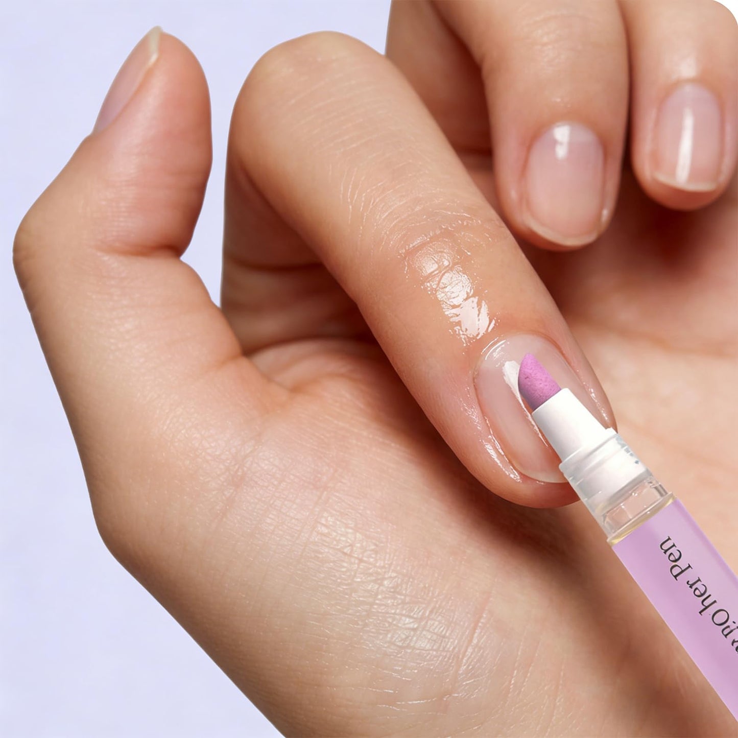Eagyrosi Transparent Cuticle Oil Pen for Nails - 2 Pack with Pusher, Transparent Bottle, for Manicure & Pedicure, Moisturizes & Strengthens Dry & Damaged Nails