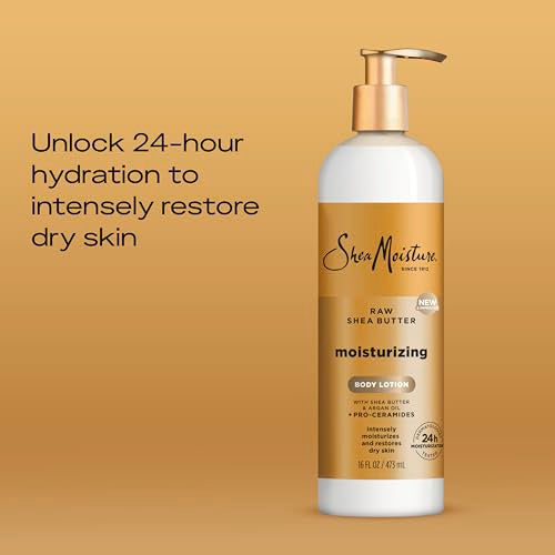 SheaMoisture Raw Shea Butter Body Lotion 16oz - 24 Hour Moisture for Dry Skin