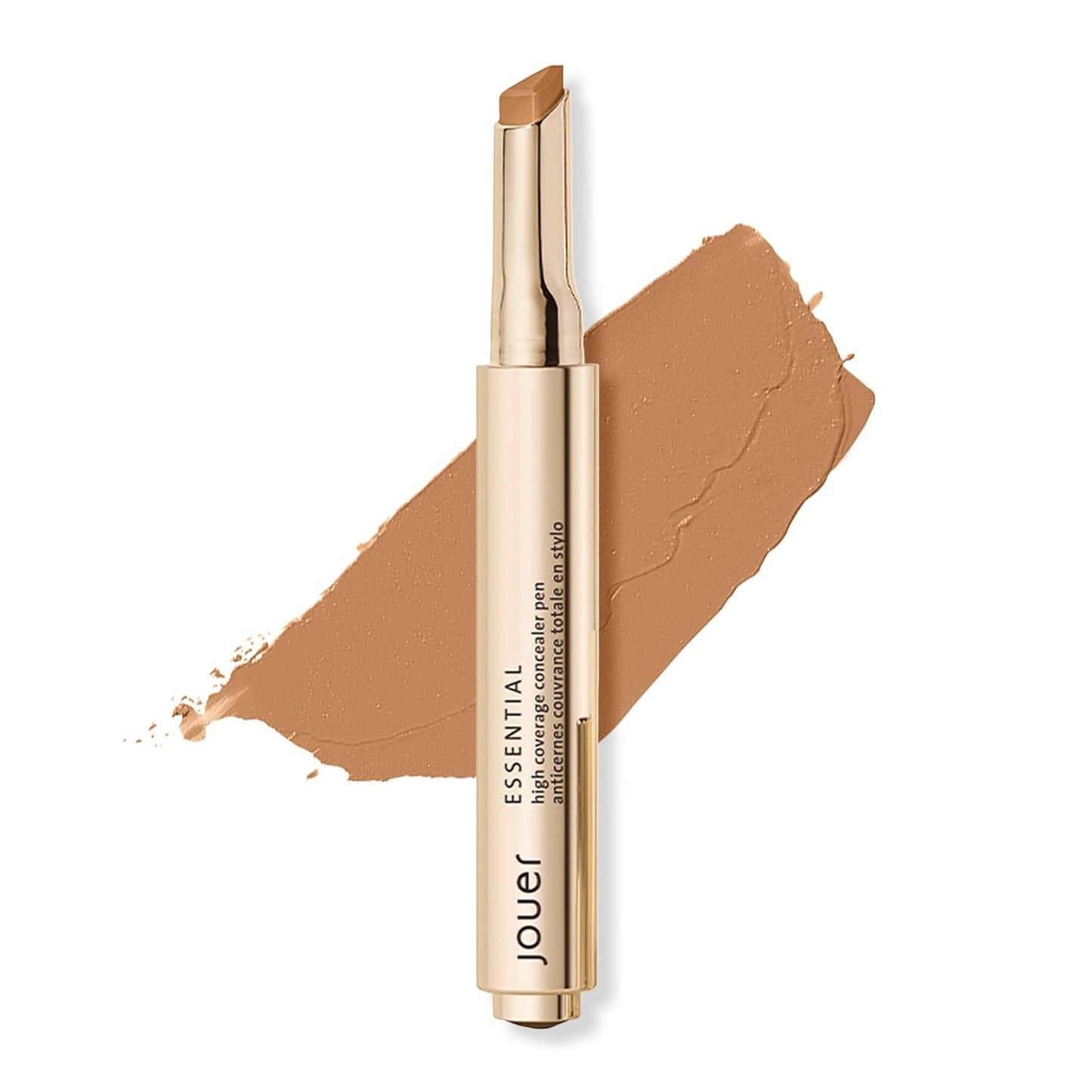 Jouer Essential High Coverage Concealer Pen - Brightening Under Eye Concealer for Dark Circles | Hyaluronic Acid & Vitamin E