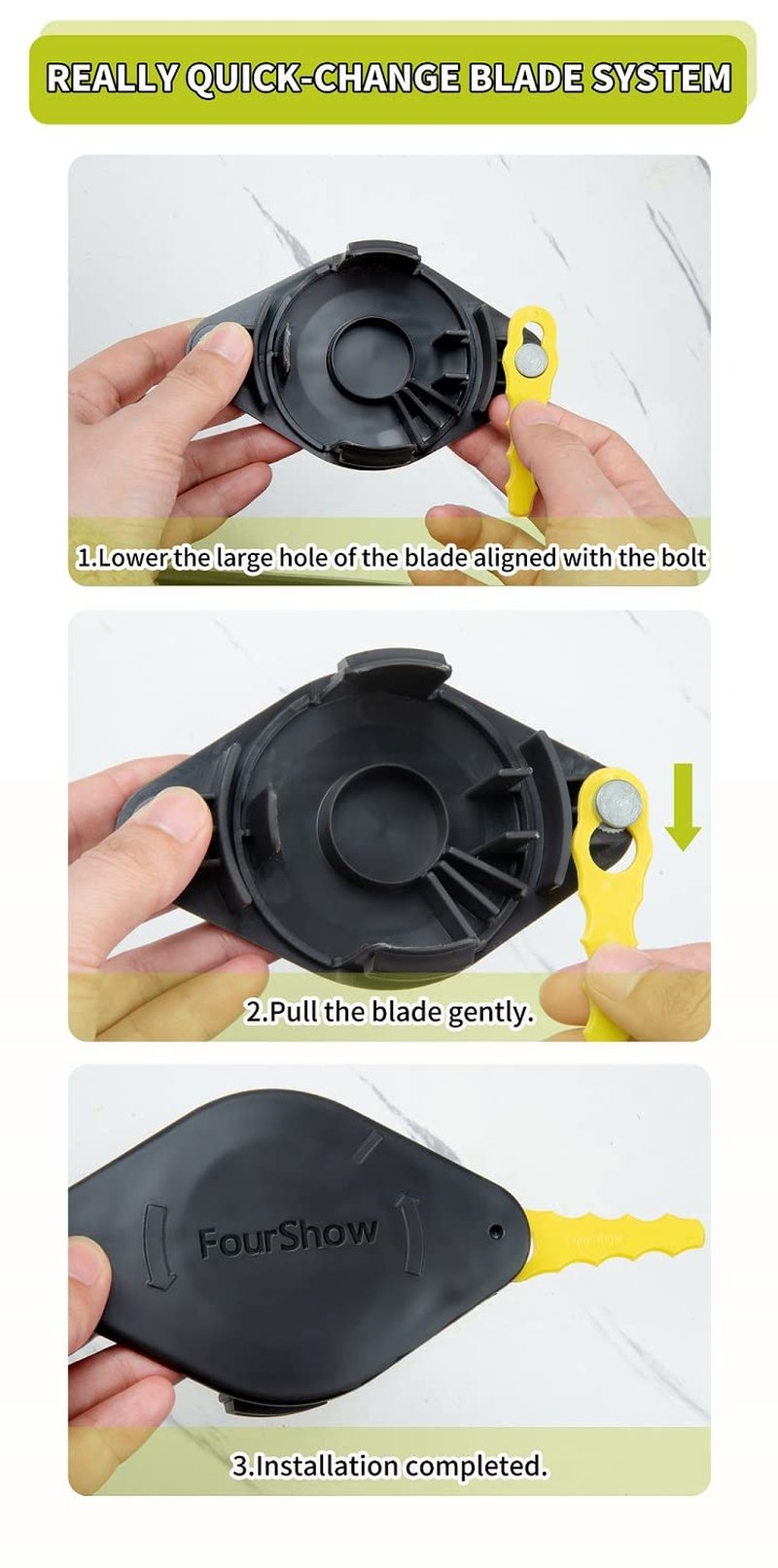 【Quickload】 Bladed Trimmer Head Compatible with Ryobi String Trimmer 18V 24V Hybrid,AC052N1 Weed Eater Bladed Head ACFHRL2 with 20Pcs Spare Blades