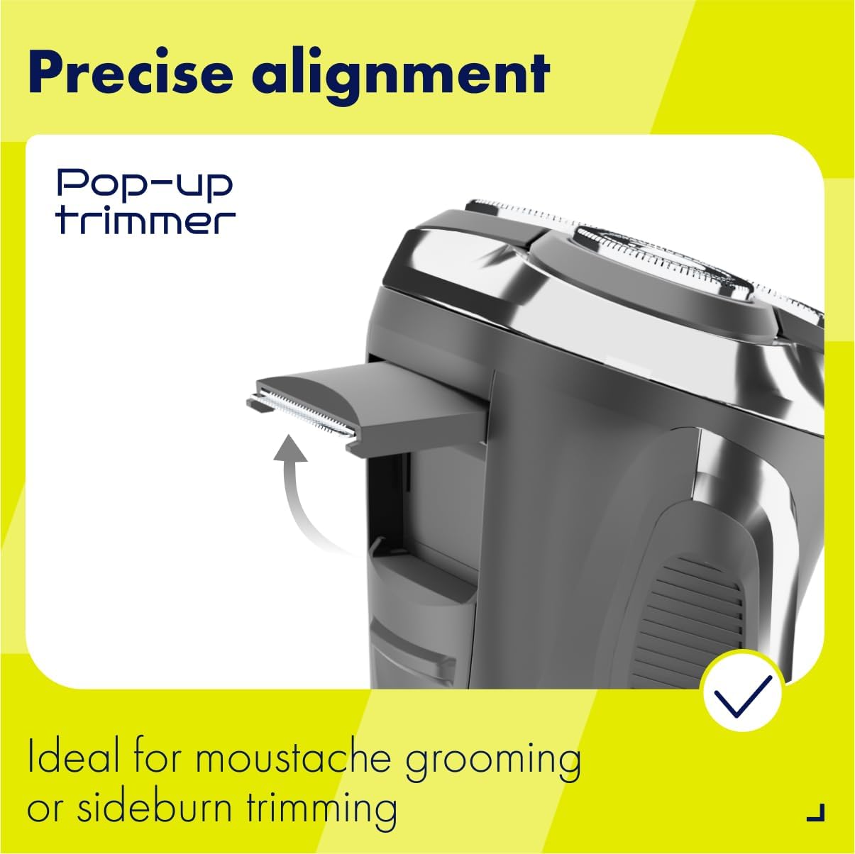 Electric Shaver for Men - Waterproof Rotary Razor with USB-C Rechargeable Battery | 60 Min Runtime & Pop-Up Trimmer