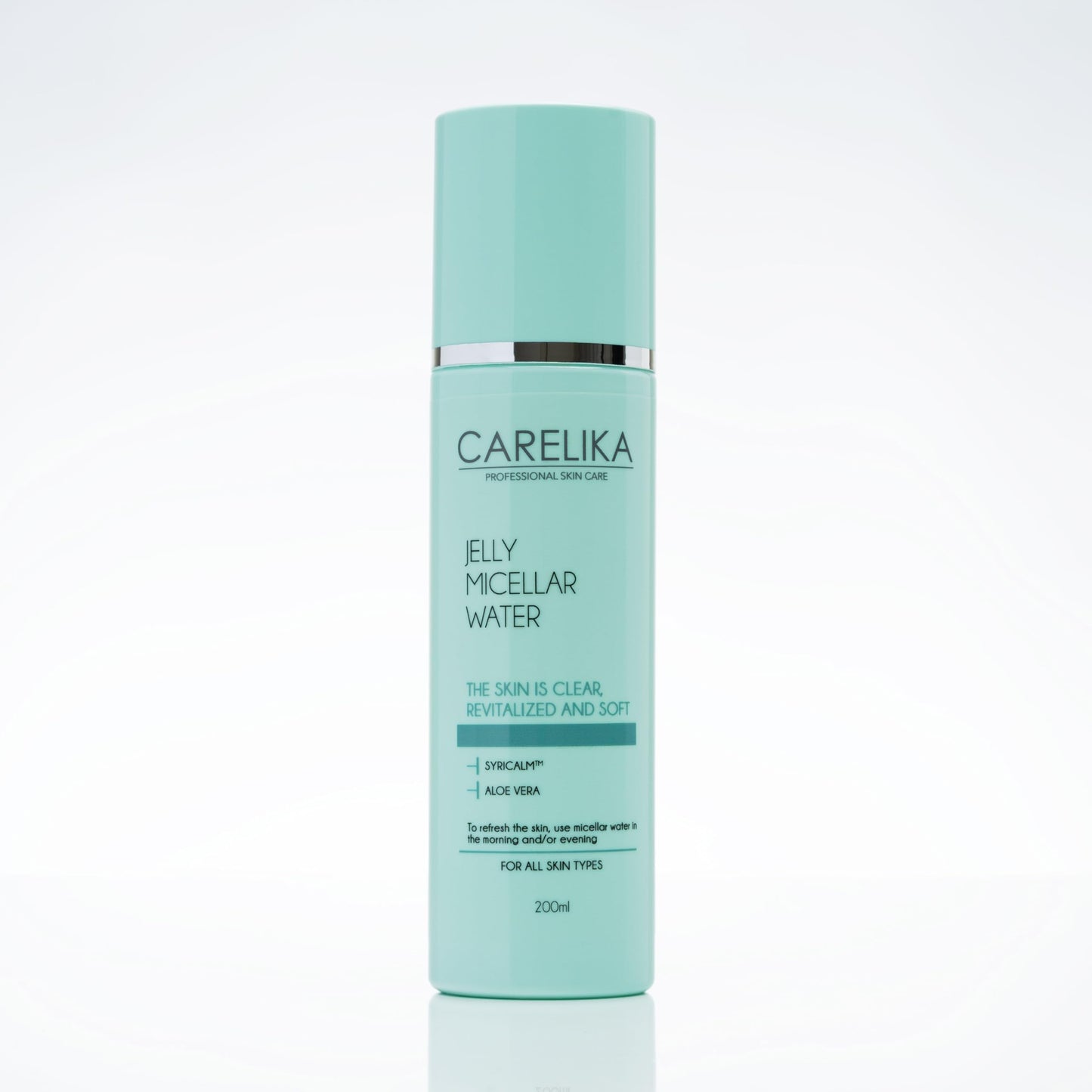 CARELIKA Jelly Micellar Water with Aloe – Gentle Facial Cleanser & Makeup Remover for Sensitive Skin – Hydrating Micellar Cleansing Water – 200ml