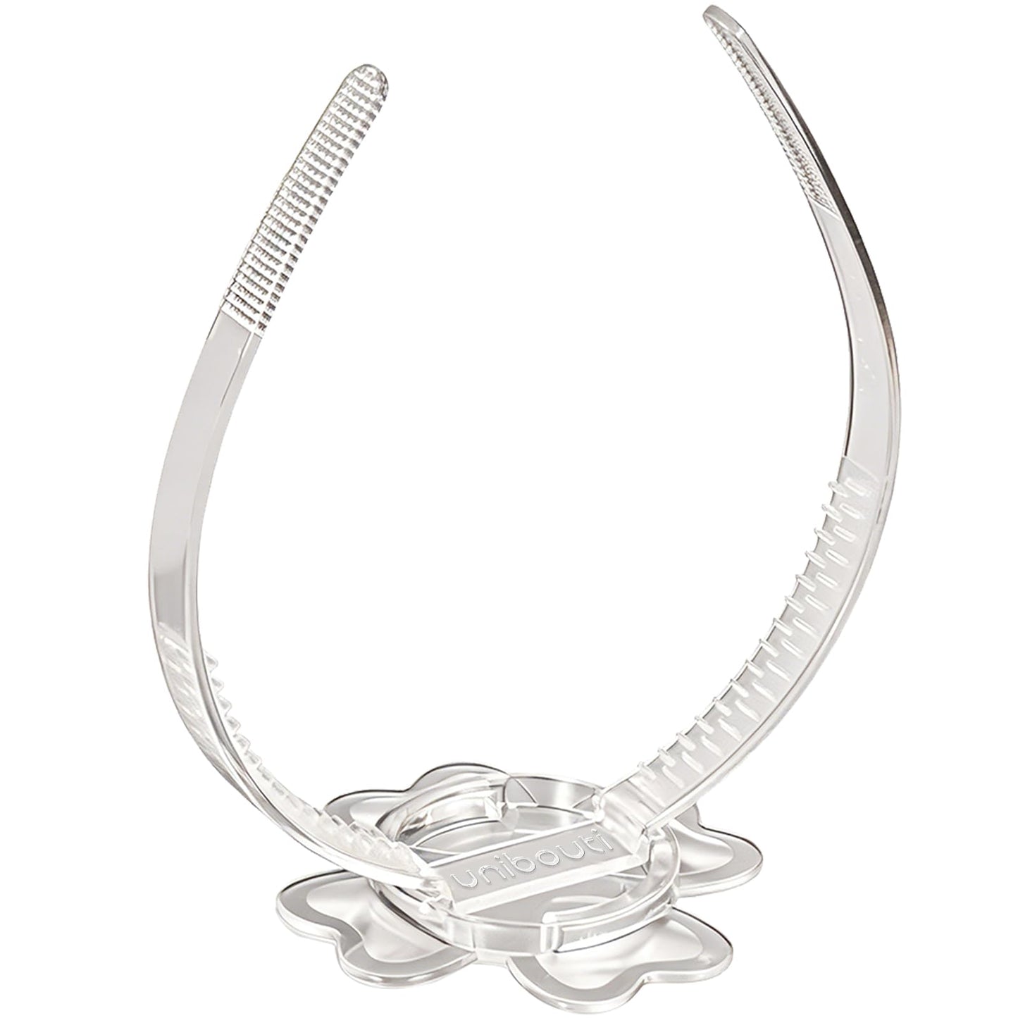 unibouti Graduation Cap Headband Insert Clear - Original Four Leaves Clover - Secure Your Grad Cap on Curly, Natural Hair, Braids, Locs, Twists and Straight Hair