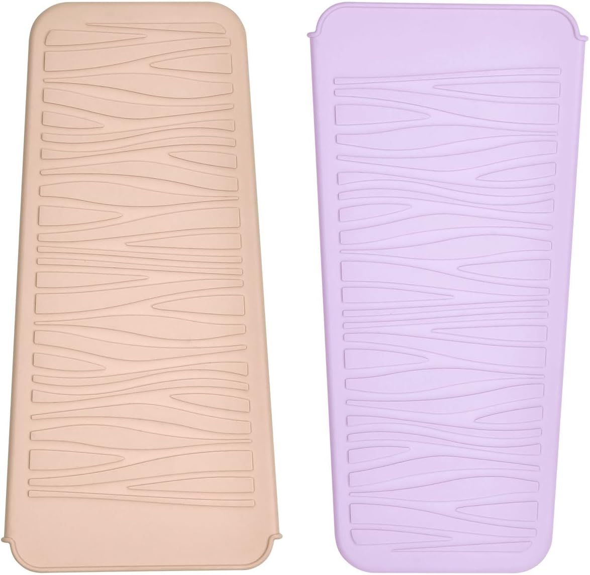 Silicone Heat Resistant Mat for Hair Styling Tools - Grey Flat Pouch | 11 x 5.3 Inches, 480°F