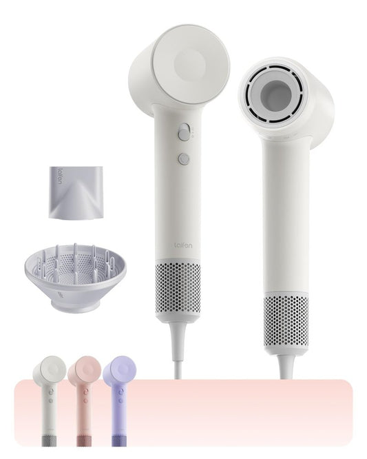 Laifen SE 2 High-Speed Hair Dryer - 200 Million Ionic Technology | Lightweight, Low Noise, Smart Temp Control, Matte White