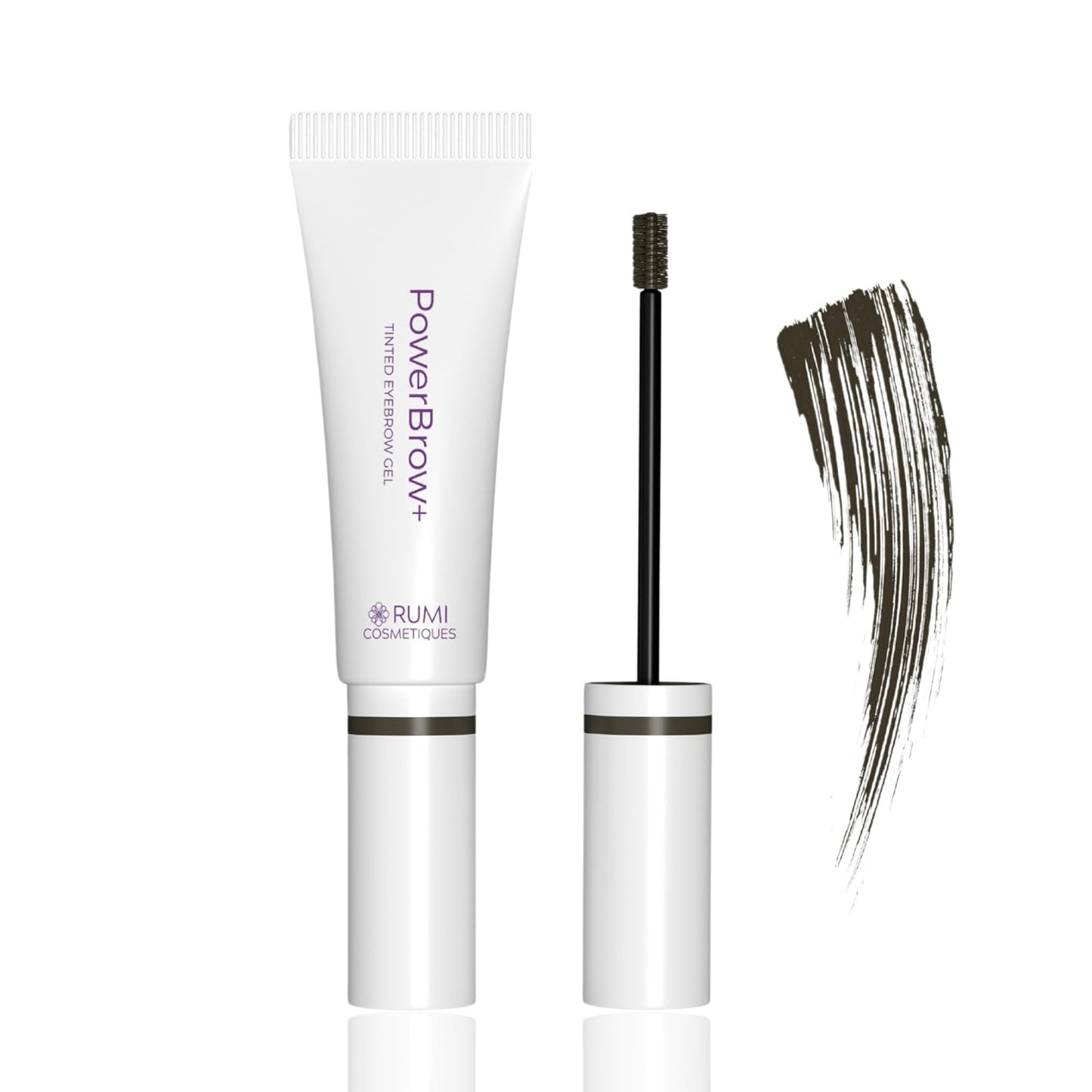 PowerBrow+ Tinted Eyebrow Gel for Mature Women - Defines, Fills & Thickens Brows | Natural Color, Long-Lasting - Dark Brown (Espresso)