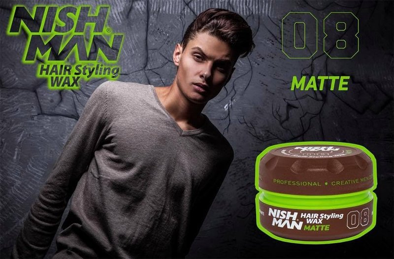 nishman Hair Styling Series (08 Matte Wax CLAY WAX, 150ml)