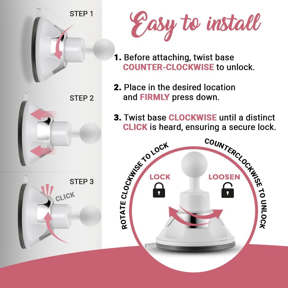 MIRRORVANA 10X Magnifying Makeup Mirror - Suction Cup for Travel & Vanity Use | 6.3" x 6.3" Square