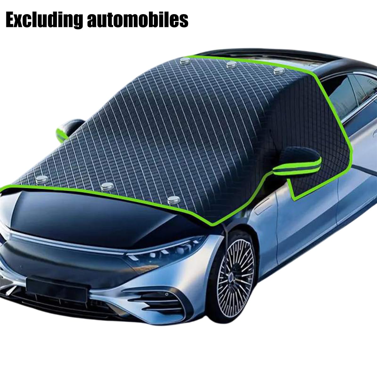 Universal Car Windshield Snow Cover Heavy Duty 300D Oxford Fabric with UV Protection and Ice Sheet Winter Sun Shade for SUV Truck Van
