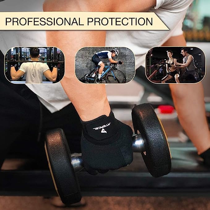 Workout Gloves for Men & Women - Breathable Exercise Gloves for Weight Lifting & Cycling | Snug Fit