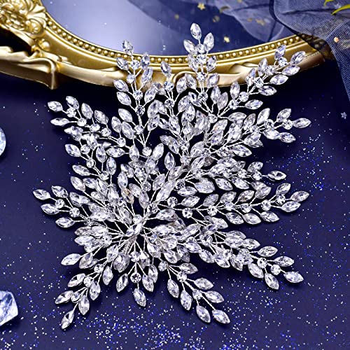 TRiXY Rhinestone Crystal Wedding Headband for Brides and Bridesmaids