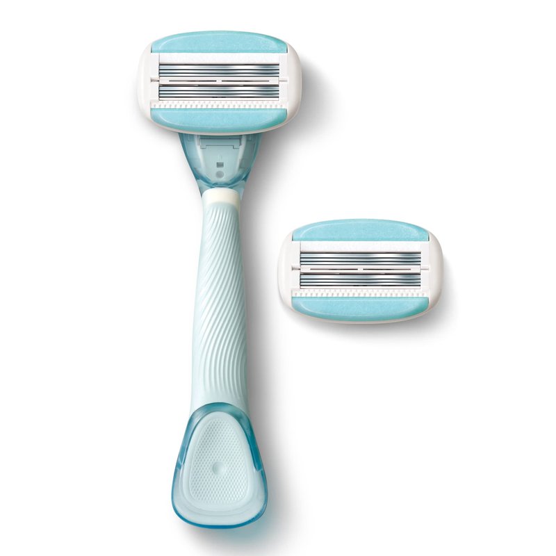 EVE6 Razor for Women, 6 long-lasting blades for Eve6 Razor [4 Refills] - 4 Cartridges only