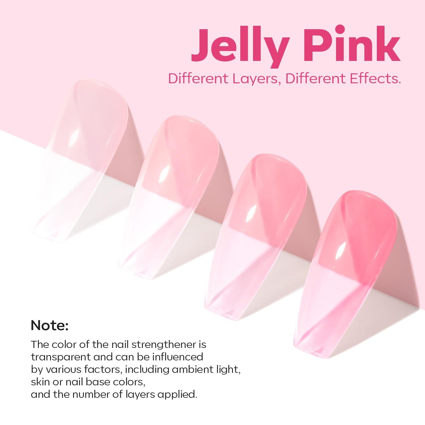 Nail Strengthener & Growth Sheer Pink Polish - Extra Strong Ridge Filler for Damaged Nails | 15ml