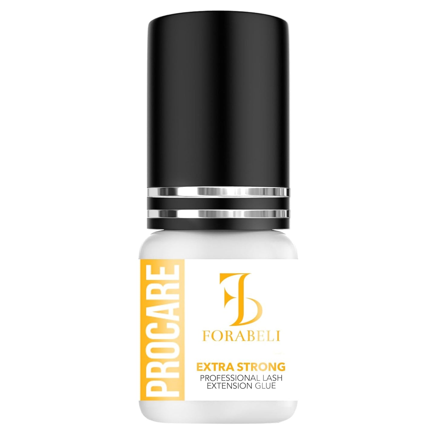 ProCare Eyelash Extension Glue - Professional Black Adhesive for Classic Volume Hybrid Sets | 1-2 Sec Dry Time, 5ml