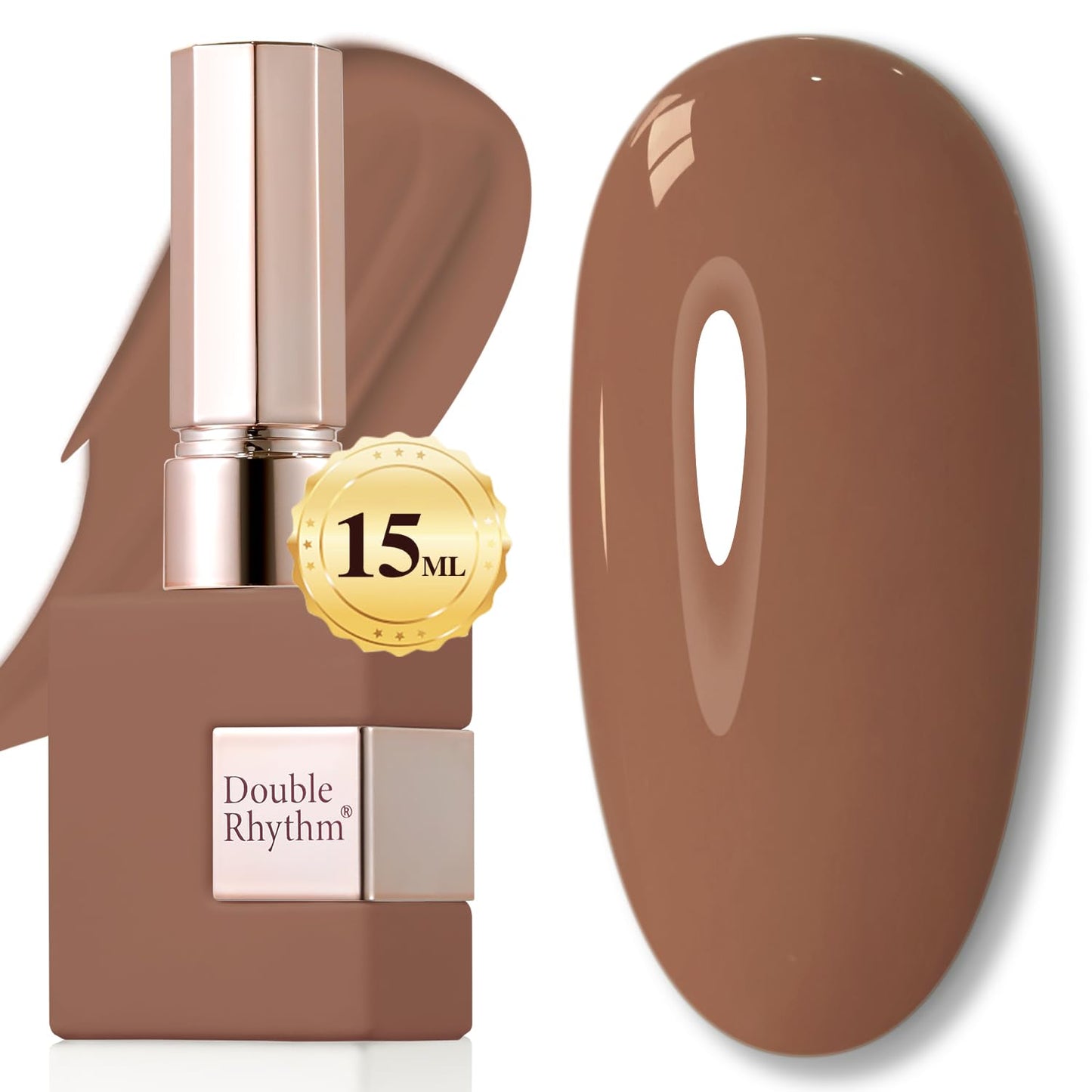 Gel Nail Polish - Double Rhythm 15ML Pearl White Soak Off for Art Manicure | DIY at Home