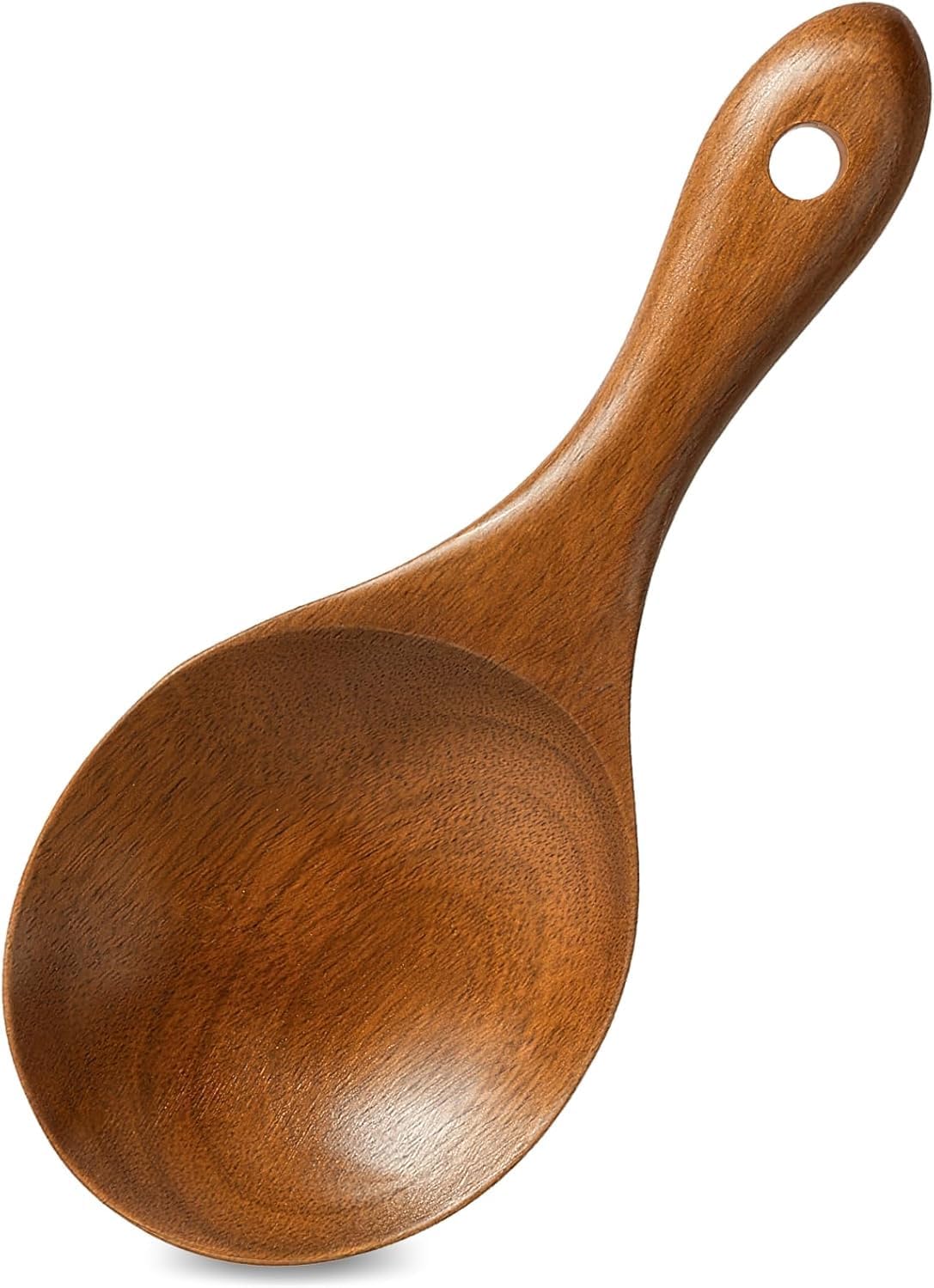 Wooden Long Handle Spoon - Large Kitchen Utensil for Non-Stick Pots & Pans | Perfect for Cooking & Serving