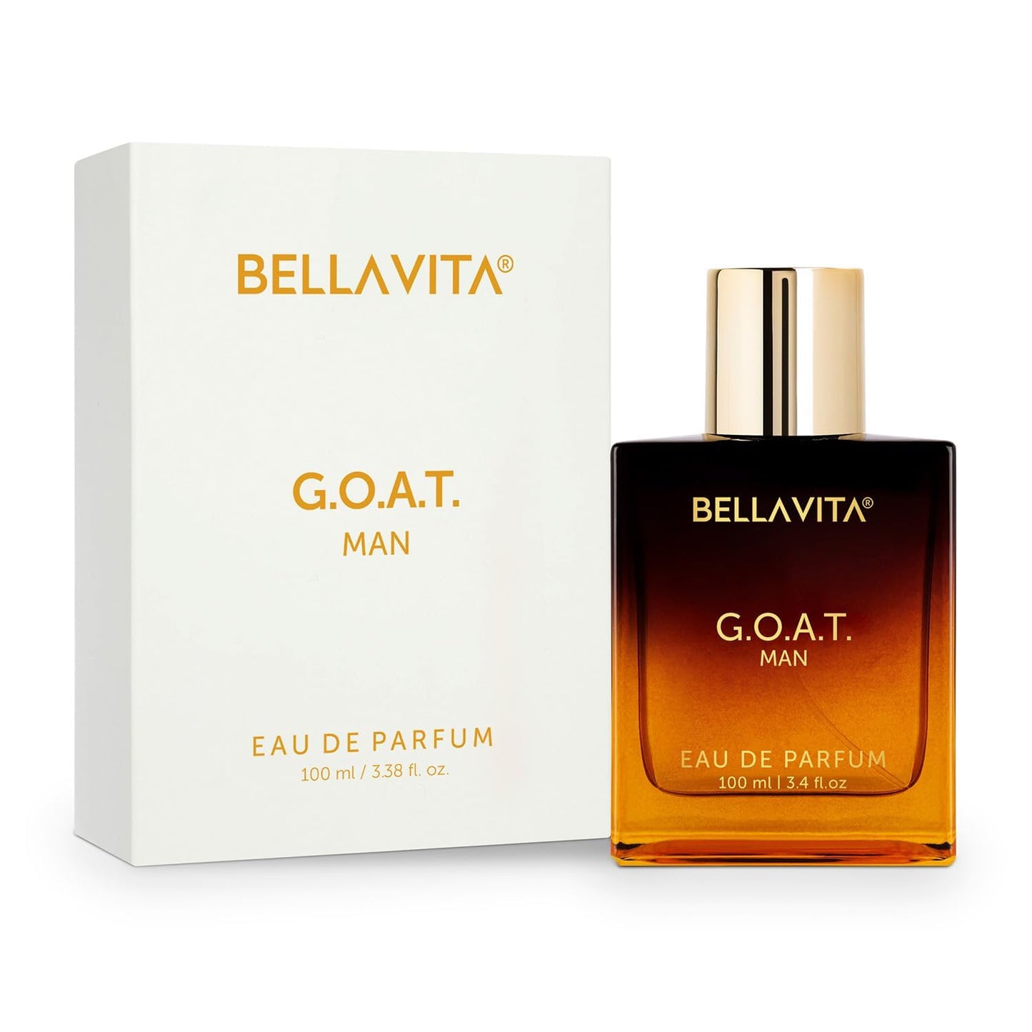 Luxury G.O.A.T. Eau de Parfum for Men - Citrus, Bergamot, Patchouli & Vetiver Notes | 100 ml (3.4 fl. oz.)