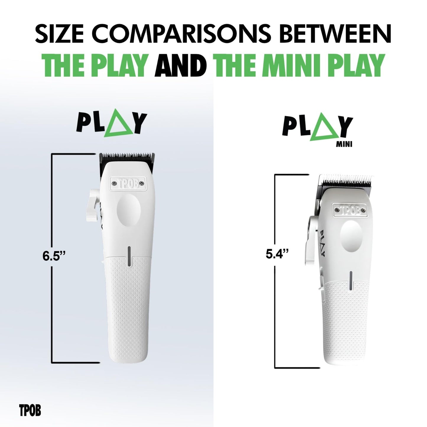 TPOB Mini Play Professional Hair Clippers (White)