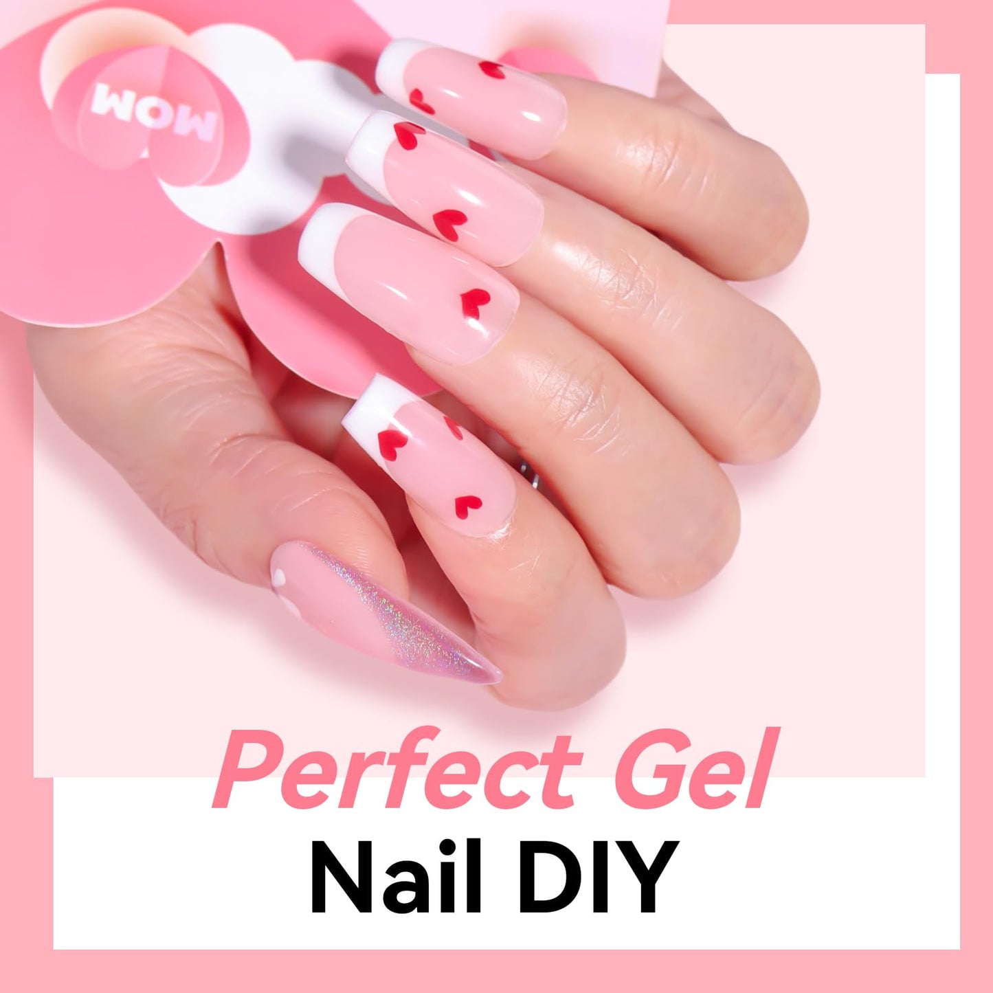 Makartt Poly Nail Gel 50ML: Natural Pink Gel Builder for Extension