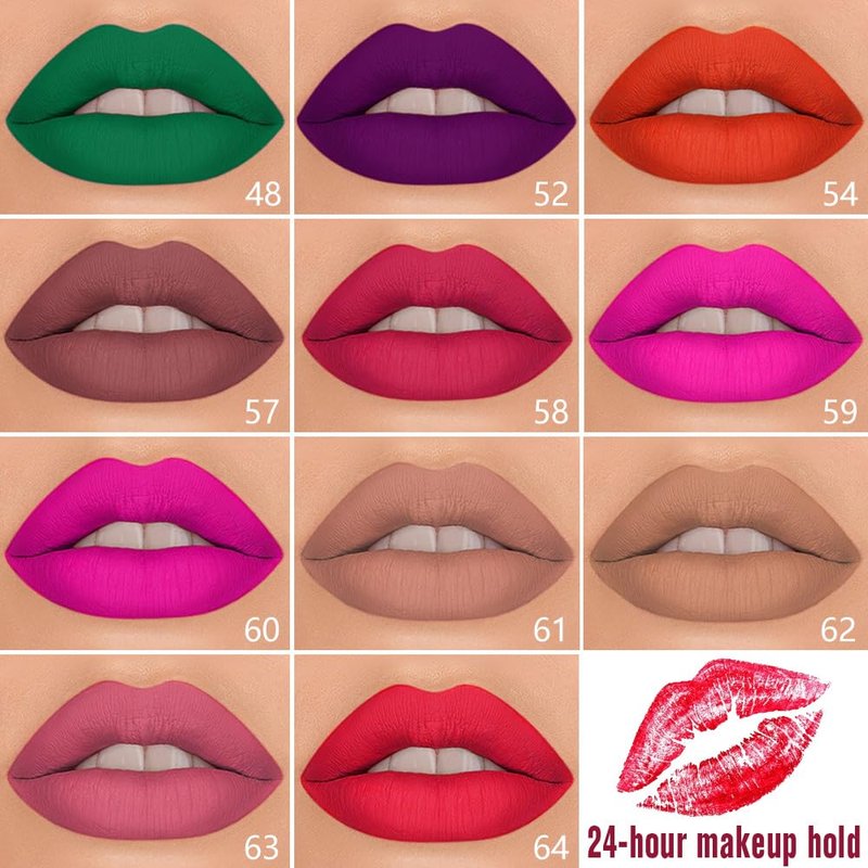 Red Brown Matte Lip Liner & Liquid Lipstick Set - Long Lasting, Smudge Proof | Easy Application for All-Day Color Hold