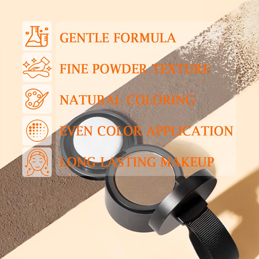 Invisible Hairline Powder - Undetectable Coverage for Bald Spots & Thinning Edges | Waterproof, Natural Matte Finish