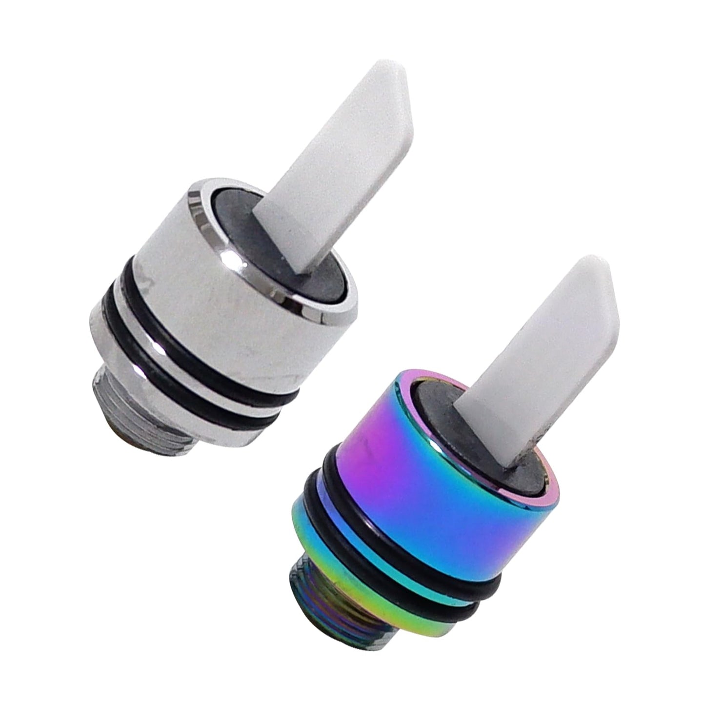 2 Pack Ceramic Hot Knife Tip are Heating Multi-Tool for Slicing Wax or Viscous oil etc (Colour & Silver)