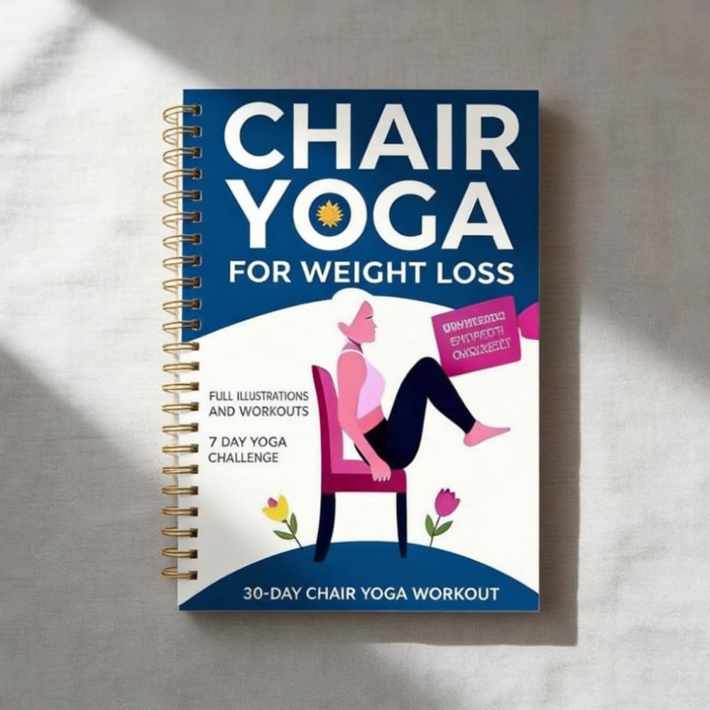 Chair Yoga Guide Book for Beginners - 30-Day Posture Training with 60 Workouts for Weight Loss & Flexibility | 5.5x8.3 Inch